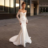 Runhufu Sexy Mermaid Wedding Dresses 2024 Sweetheart Sequines Bridal Dress Saudi Arabia Wedding Evening Prom Gowns Custom Size