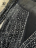 Runhufu 2024 New Fashion Bodycon Long Dress Europen O Neck Long Sleeve Feather Female Senior Mesh Transparent Diamonds Dress