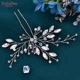 Runhufu Crystal Hair Pin for Woman Bridal Girl Hairpin Wedding Hair Accessories Bride Hair Clip Bridesmaid Headdresses HP103-1