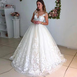 Runhufu O Neck Ball Gown Wedding Dresses For Women 2024 Lace Bodice Sleeveless Court Train Bridal Dresses Vestido De Novia Robe