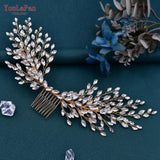 Runhufu HP276 Rhinestone Wedding Comb Women Hair Accessories Bridal Hair Clips Head Jewelry for Party Bride Girl Headpiece