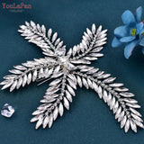 Runhufu HP263 Bridal Hair Comb Handmade Rhinestone Bride Headpieces Women Hair Pins Party Wedding Hair Accessories Headwear