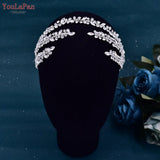 Runhufu HP496 Shiny Wedding Hair Accessories Jewelry Bridal Tiara Woman Headband Rhinestone Headpiece for Pageant Headdresses