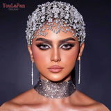 Runhufu HP240 Bridal Crown Wedding Tiara and Headdress Hair Accessories Luxury Bride Headpiece Pageant Headband Hair Jewelry