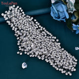 Runhufu HP376 Fashion Bridal Hair Accessories Crystal Headpiece For Women Tiara Wedding Crown Eew Set Rhinestone Bride Headband
