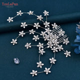 Runhufu HP502 Flower Wedding Combs Woman Hair Accessories for Party Bride Hair Ornaments Jewelry Bridal Headpiece with Comb