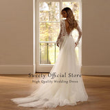 Runhufu Detachable 2 In 1 Wedding Dress Embroidered Lace On Net With Train O-neck Sleeveless Vintage Bride Gowns Vestido De Novia
