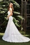 Runhufu Sweetheart Neckline Mermaid Wedding Dresses Exquisite Appliques Sleeveless Lace Bridal Gowns Vestido De Novia