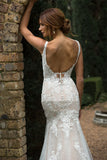 Runhufu Luxury Mermaid Wedding Dresses for Women V-neck Court Train Lace Appliques Vestidos De Novia for Brides Customised