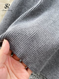 Runhufu Solid Knit Slim Beach Women Set Summer 2024 Y2K Short Tops Party Sexy Ladies Elastic Waist Midi Skirt Two Piece Sets