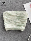Runhufu Sexy Tie dye Women Camisole 2024 Slim Fashion Vacation Summer Backless Y2K Elegant Ladies Temperament Tank Top