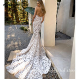 Runhufu Mermaid Bridal Gown Strapless Sweetheart Neckline Embellished Fit Flare Sheath Chapel Train 2024 Wedding Dresses