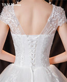 runhufu Ball Gown Sweetheart Off White Ivory Tulle Bridal Dress For Wedding Dresses with Sleeve 2023 Pearls Marriage Customer Made