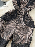 Runhufu Strap Embroidery Long Jumpsuits Fashion Ladies Sleeveless Slim High Quality Transparent Backless Lace Sexy Rompers
