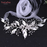 Runhufu SH299 Shiny Leaf Belts for Bride Woman Dresses Sash Waist Jewelry Wedding Accessories Bridal Belt with Organza Ribbon
