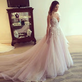 Runhufu Wedding Dresses 2024 Sexy Hollow Back Lace Appliques 3d Flowers Bridal Dress Charming Chapel Train Prom Party Dress Robe