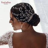 Runhufu HP481 Crystal Wedding Comb Bridal Hair Clips Headdress Bridesmaid Women Headpiece with Comb Prom Hair Ornament Headwear