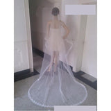 runhufu Wedding Veil New Lace Soft Net Bright One Layer 3 Meters 5 Meters Long Bride Veils Wedding Accessories