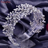 Runhufu HP446 Bridal Tiaras Crystal Pearl Headband Wedding Headwear Bride Hair Accessories Women Headpiece Pageant Head Jewelry