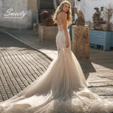 Runhufu Wedding Dress Shining Organza With Embroidery Slim-line Ball Gown Strapless Sleeveless Bridal Dress Bow Robe De Mariee