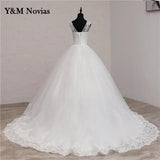 runhufu Embroidery 2023 Spring Africa Style Wedding Dress Long Train Sweet Elegant Plus Size Vestido De Noiva Bride V Neck 7