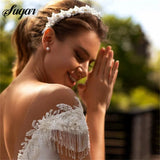 Runhufu Wedding Dress A Line Bead Lace Appliques Bride Dress Illusion Back Party Dress Long Train Wedding Gowns vestido novia
