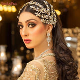 Runhufu Luxury Wedding Headband Bride Tiara Hair Accessory Handmade Women Headpieces for Party Queen Bridal Crown Jewelry HP425