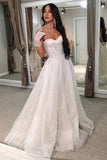 Runhufu Beach Glitter Wedding Dresses Sweetheart Party Bridal Dress Vestido De Noiva Gelinlik Arabic mariee Shiny Bridal Gowns