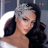Runhufu HP438 Shiny Rhinestone Bridal Headpiece Women Headdress Wedding Hair Accessories Jewelry Bride Head Piece for Party