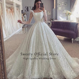 Runhufu Wedding Dress Vintage With Organza Ball Gown Boat Neck Sleeveless Lace Bride Gowns Appliques Back Lace Uprobes De Mariée