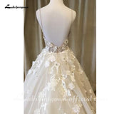 runhufu Wedding Dresses with flowers sweetheart A-line Bridal Dresses Sexy Wedding Gowns Robe de mariee