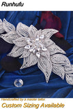 Runhufu HP455 Wedding Headpiece Crystal Flower Bridal Hair Accessories Bride Headwear Pageant Crown Women Hair Ornament Jewelry