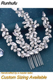 Runhufu HP263 Bridal Hair Comb Handmade Rhinestone Bride Headpieces Women Hair Pins Party Wedding Hair Accessories Headwear