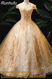 Runhufu The Shoulder Candy Color Quinceanera Dress 2023 Prom Dress Luxury Appliques Formal Ball Gown Vintage Vestido De Quincenera