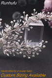 Runhufu HP434 Bridal Headband Rhinestone Women Headwear Bride Crowns Tiaras Wedding Hair Accessories Pageant Party Headdress