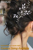 Runhufu Crystal Hair Pin for Woman Bridal Girl Hairpin Wedding Hair Accessories Bride Hair Clip Bridesmaid Headdresses HP103-1