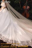 Runhufu Wedding Dress 2023 New Bridal Wedding Gown With Long Train Lace Embroidery Ball Gown Princess Luxury Plus Size
