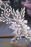 Runhufu HP434 Bridal Headband Rhinestone Women Headwear Bride Crowns Tiaras Wedding Hair Accessories Pageant Party Headdress