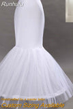 Runhufu 2023 Wholesale Mermaid Petticoat 1 Hoop Bone Elastic Wedding Dress Crinoline Bridal Petticoat Cheap Wedding Accessorie