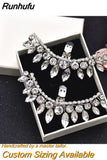 Runhufu X05 2pcs/lot Bride High Heels Clips Rhinestone Bridal Wedding Shoes Buckle Women Accessories High Heel Decoration
