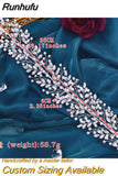 Runhufu HP446 Bridal Tiaras Crystal Pearl Headband Wedding Headwear Bride Hair Accessories Women Headpiece Pageant Head Jewelry
