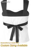Runhufu Y2K Milkmaid Camisole Top Y2K Fairy Grunge Backless Tie Up Mini Vest Retro Aesthetic Women Crop Top Streetwear