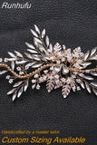Runhufu HP434 Bridal Headband Rhinestone Women Headwear Bride Crowns Tiaras Wedding Hair Accessories Pageant Party Headdress