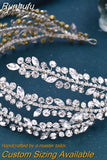 Runhufu HP496 Shiny Wedding Hair Accessories Jewelry Bridal Tiara Woman Headband Rhinestone Headpiece for Pageant Headdresses