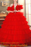 Runhufu Halter Quinceanera Dresses New Sweet Party Dress Ball Gown Off The Shoulder Zipper Back Beautiful Fluffy Robe De Bal