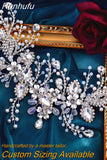 Runhufu HP434 Bridal Headband Rhinestone Women Headwear Bride Crowns Tiaras Wedding Hair Accessories Pageant Party Headdress