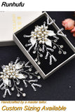Runhufu X05 2pcs/lot Bride High Heels Clips Rhinestone Bridal Wedding Shoes Buckle Women Accessories High Heel Decoration