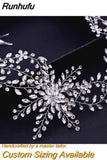 Runhufu HP311 Wedding Hair Comb for Bride Woman Headwear Rhinestone Bridal Hair Ornaments Wedding Headpiece Hair Accessories