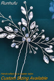 Runhufu Crystal Hair Pin for Woman Bridal Girl Hairpin Wedding Hair Accessories Bride Hair Clip Bridesmaid Headdresses HP103-1