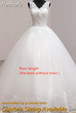 runhufu Embroidery 2023 Spring Africa Style Wedding Dress Long Train Sweet Elegant Plus Size Vestido De Noiva Bride V Neck 7